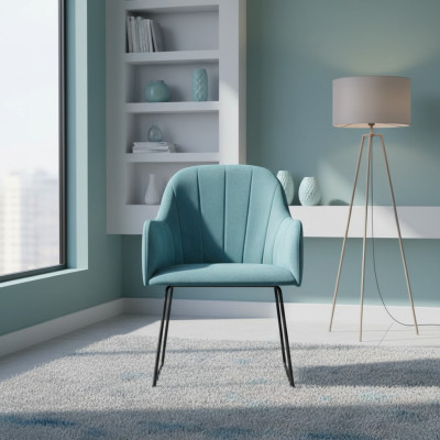 Design Stühle Stuhl Sitz Praxis Polster Ess Zimmer Textil Stoff Warte Kanzlei