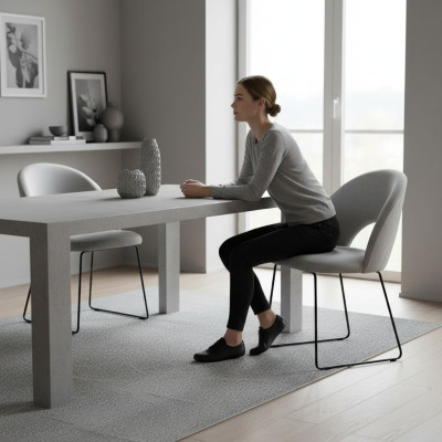Design Wartezimmer Stuhl Sitz Praxis Ess Zimmer Stühle Stoff Textil Polster