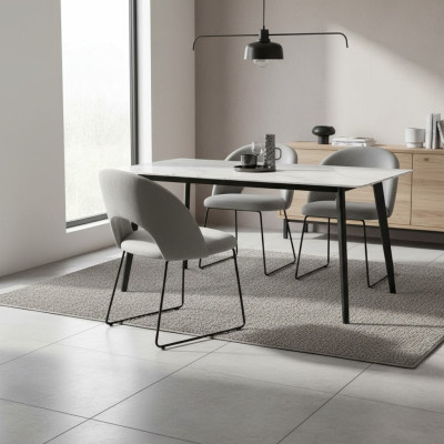 Design Wartezimmer Stuhl Sitz Praxis Ess Zimmer Stühle Stoff Textil Polster