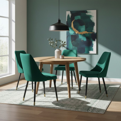 Design Wartezimmer Stuhl Sitz Stühle Praxis Ess Zimmer Textil Stoff Polster