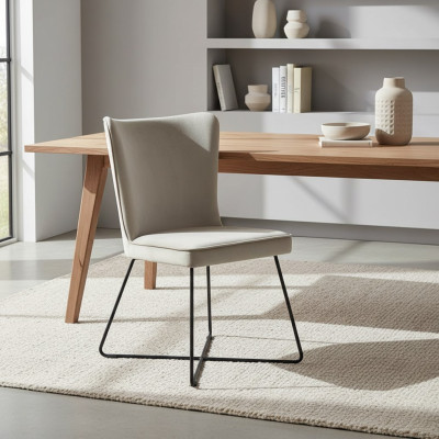 Design Wartezimmer Stuhl Sitz Stühle Praxis Ess Zimmer Stoff Textil Polster