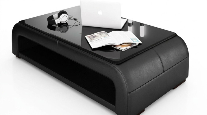 Ledertisch Couchtisch Glastisch Sofa Beistell Tisch Tische Couchtische