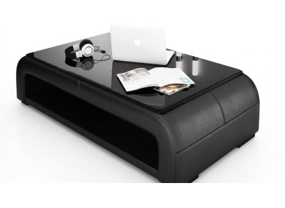 Ledertisch Couchtisch Glastisch Sofa Beistell Tisch Tische Couchtische