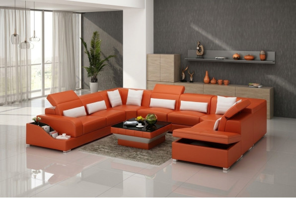 Leder Sofa Tische Schwarzer Couchtisch Glastisch Quadratischer Tisch