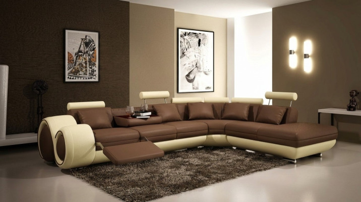 Sofa Ecksofa Couch Polster Sitz Wohnlandschaft Garnitur L-Form Stoff