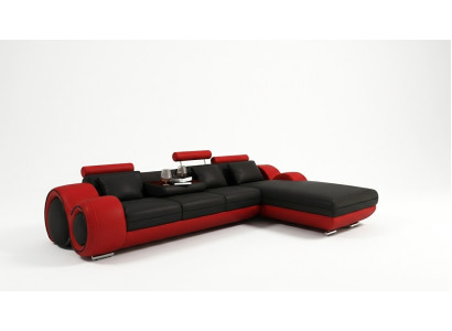 Ecksofa Sofa Couch Polster Wohnlandschaft Leder Eck Sofas Garnitur