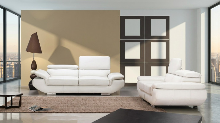 Luxus Möbel Sofagarnitur Couch Sofa Polster 3+2 Ledersofa Couch Set Garnitur