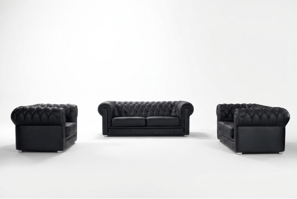 Ledersofa Sofa Couch Sofagarnitur Sitzer Garnitur Design Moderne Sofas