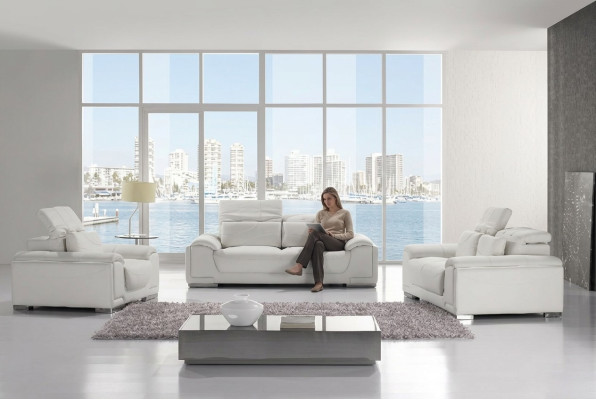 Design Couchen Sofas Polster Sitzer Sofagarnitur Garnituren Set Leder