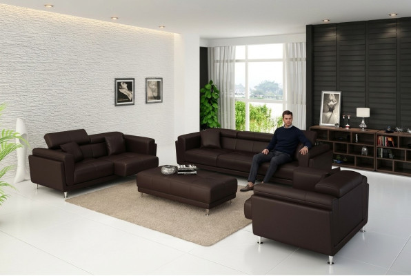 Garnituren Design Couchen Sofas Polster 32 Sitzer Sofagarnitur Set Leder Sofa