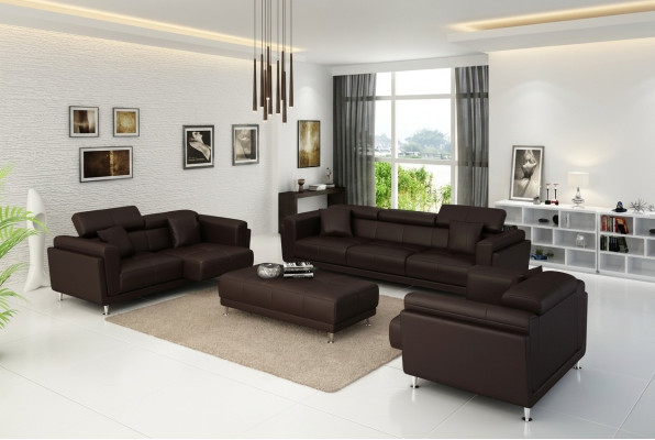 Garnituren Design Couchen Sofas Polster 32 Sitzer Sofagarnitur Set Leder Sofa