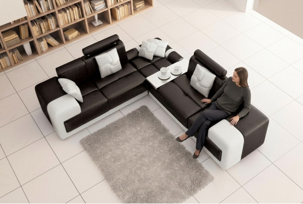 Eckcouch Eckgarnitur L Form Sofa Garnitur Polster Couch Wohnlandschaft