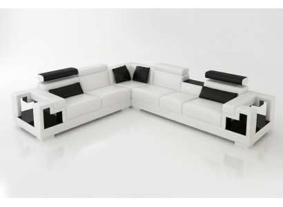 Ecksofa Sofa Couch Polster Wohnlandschaft Leder Eck Sofas Garnitur L Form Neu