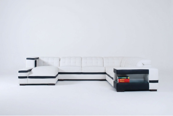 Designer Sofa Couch Ecksofa mit Hocker Garnitur Wohnlandschaft Polster