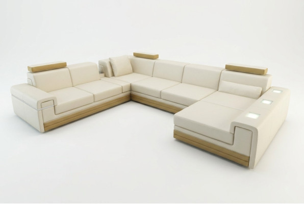 Ledersofa Couch Sofagarnitur Ecksofa Eck Garnitur Design Modern Sofa