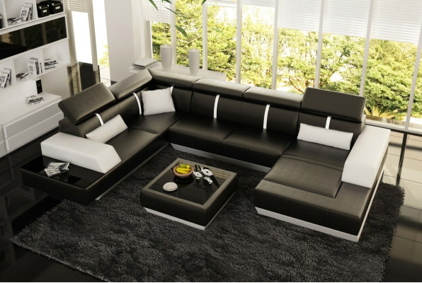 Sofa Wohnlandschaft U Form Ecksofa Couch Garnitur Polster U Form