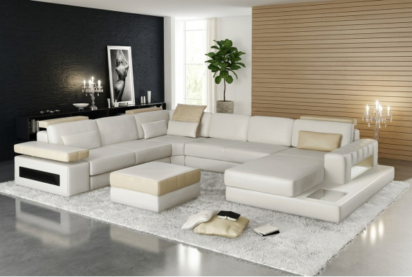 Ecksofa Polster Garnitur Sofas Couchen neu Sofa Couch Wohnlandschaft