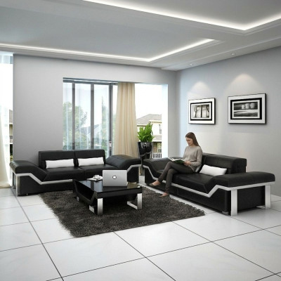 Sofagarnitur 3+3 Sitzer Set Design Sofa Polster Couchen Couch Modern