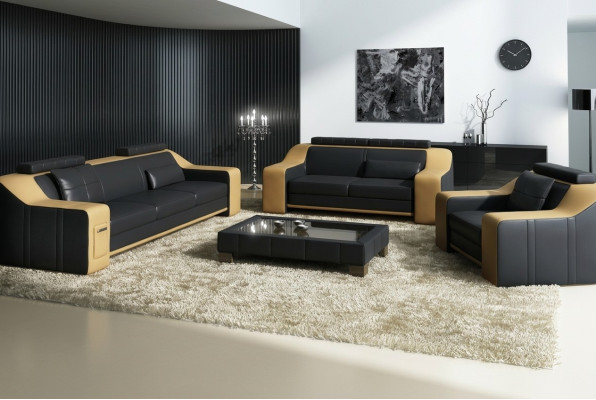 Sofa Sofagarnitur 3+2 Sitzer Set Design Polster Couch Modern Garnitur