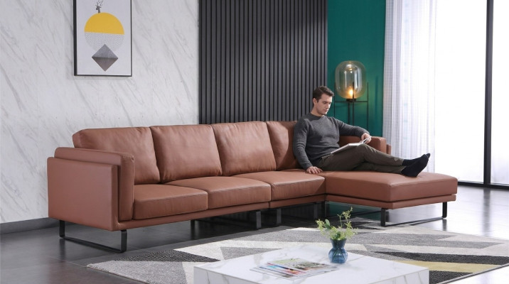Ledersofa Couch Sofagarnitur Ecksofa Eck Garnitur Design Modern Dekor Sofa
