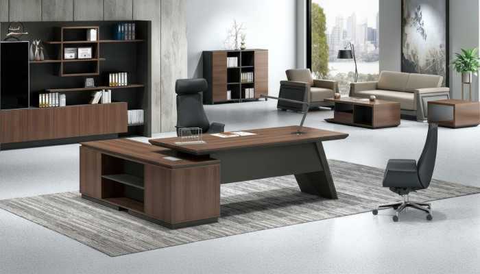 Büro Einrichtung Tisch mit Schubladen Arbeitszimmer Home Office