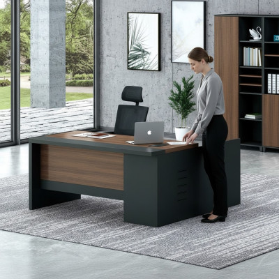 Eckschreibtisch Home Office Tisch groß Chef Tische Schreibtisch Möbel