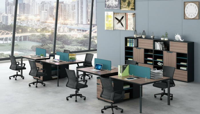 Büro Möbel Einrichtung Ausstattung Tisch 2 Arbeitsplätze Schreibtisch