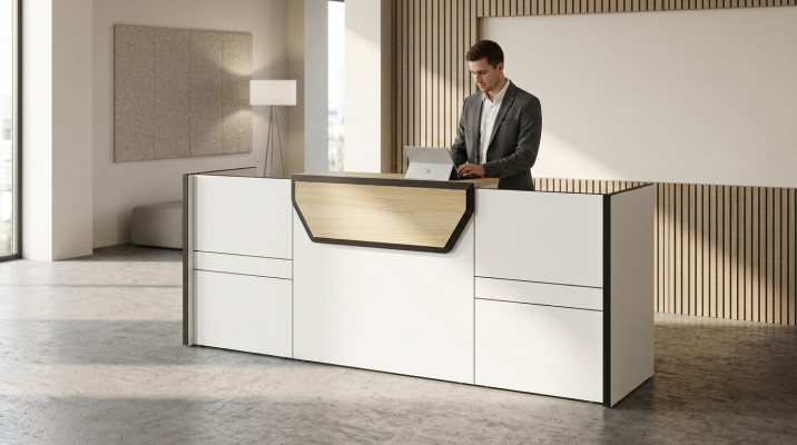 Empfangstheke Rezeption Tresen Praxis Büro Messe Empfang Hotel Tische theke Neu