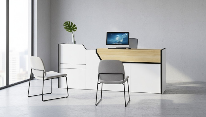 Empfangstheke Rezeption Tresen Praxis Büro Messe Empfang Hotel Tische 280x80cm