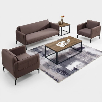 Design Polster Sitz Couch Garnitur Sofa Sofas Couchen Textil Stoff Büromöbel Neu