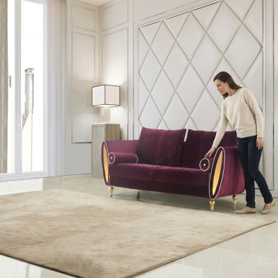 Sofa Couch Polster 2 Sitzer Sofas Couchen Sitz Garnituren Design Club Samt