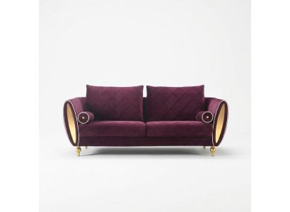 Sofa Couch Polster 2 Sitzer Sofas Couchen Sitz Garnituren Design Club Samt