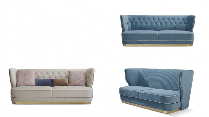 Sofa 3 Sitzer Stoffsofas Luxus Designer Couch Neu Sofa Luxus Polstersofas