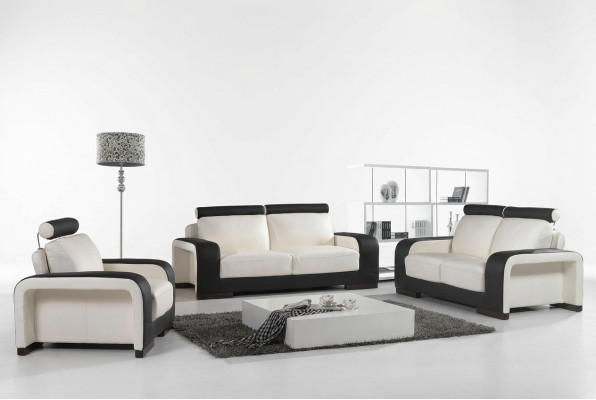 Design Sofagarnitur Couchen Sofas Polster 311 Sitzer Garnituren Set Leder