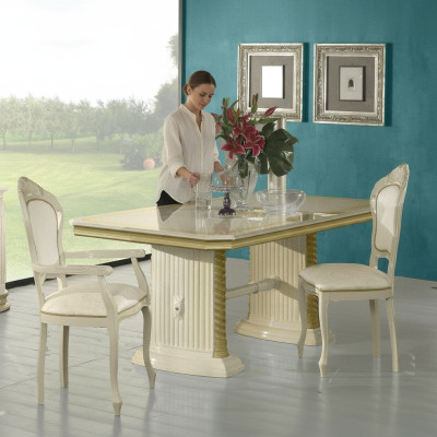 Stil Esstisch Tisch Echtes Holz Klassische Designer Tische Italienische Möbel