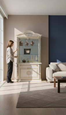 Kommode Vitrine Kommoden Vitrinen Kommodenschrank Glas Designer Schrank Schränke