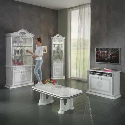 Esszimmer Komplett Garnitur Tisch Anrichte Anrichte Couchtisch Vitrine Set Neu