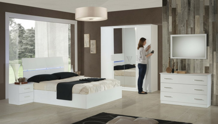 Klassische Schlafzimmer Bett Hotel Doppel Textil Betten Polster Made in Italy