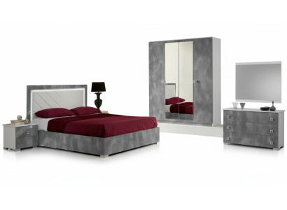 Schlafzimmer Italienische Möbel Set Luxus 6tlg. Bett Betten Schrank Kommode Neu