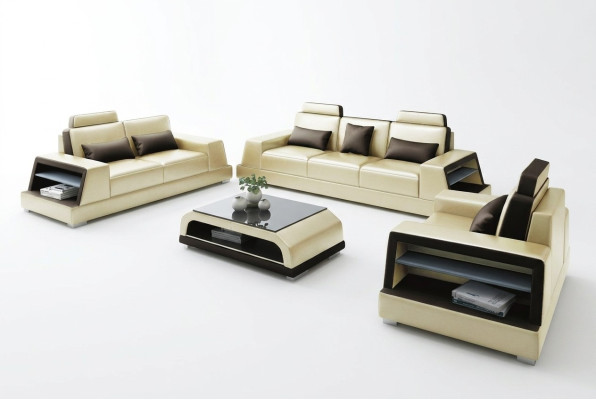 Sofagarnitur 3+1 Sitzer Set Design Sofas Polster Couchen Relax Modern