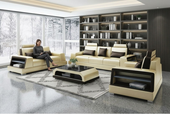Sofa Couch Polster 3 Sitzer Leder Sofas Couchen Sitz Garnituren Dreisitzer