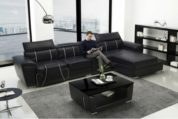 Eck Stoff Ecksofa L Form Sofa Couch Design Couch Polster Textil Modern