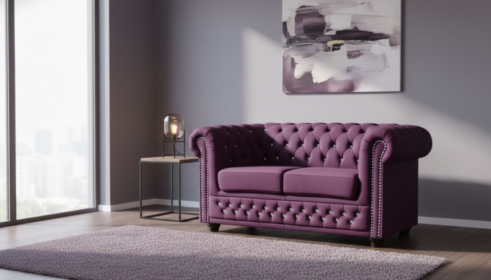 Chesterfield Sofagarnitur 2+1 Sitzer Design Couch Sofa Garnitur Set Neu