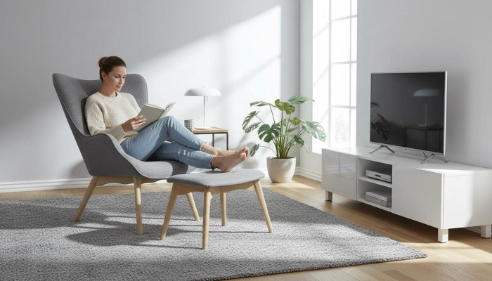 Sessel Fenseh Couch Sofa Holz 1 Sitzer Couchen Polster Wohnzimmer