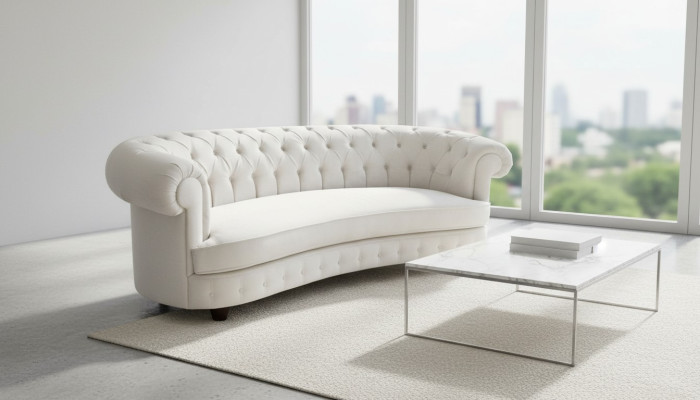 Chesterfield 3 Sitzer Designer Polster Couch Sofa Sofas Couchen Textil Stoff Neu