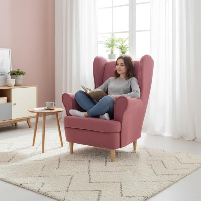 Sessel Club Lounge Designer Lehn Stuhl Polster Sofa 1 Sitzer Fernseh Textil