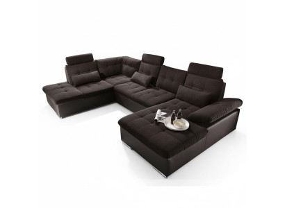 Wohnlandschaft Multifunktion Couch Ecksofa U Form Bettfunktion Schlaf