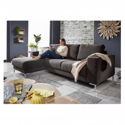 Wohnlandschaft L-Form Ecksofa Couch Design Polster Textil Garnitur Sofa