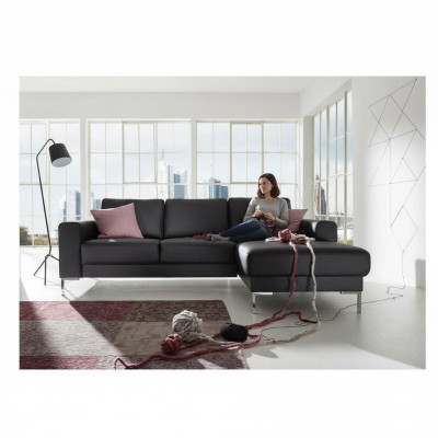 Leder L-Form Couch Wohnlandschaft Ecksofa Garnitur Design Modern Sofa