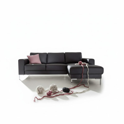 Leder L-Form Couch Wohnlandschaft Ecksofa Garnitur Design Modern Sofa